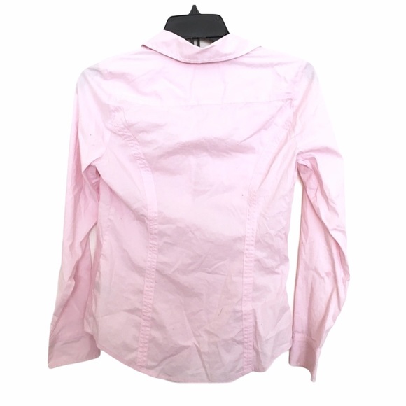 EXPRESS Pink Fitted Button Down Shirt Size Small - Picture 2 of 9